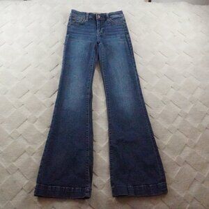 7 For All Mankind Dojo Jeans Womens 26 Wide Leg Western Cowgirl